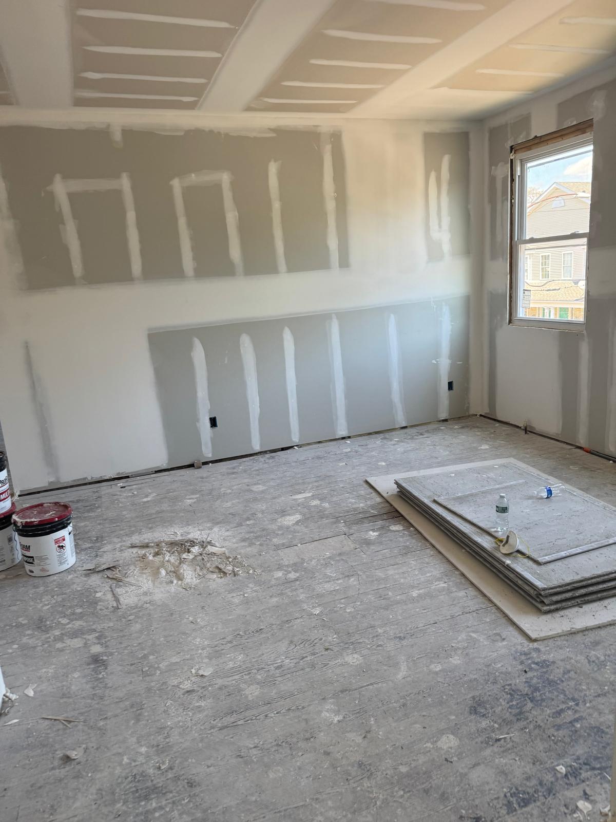 Professional drywall installation and trim interior finishing by Riverstone Development general contractor in Bridgeport CT